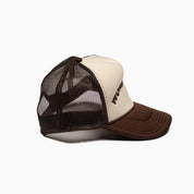 ARCHED LOGO TRUCKER HAT